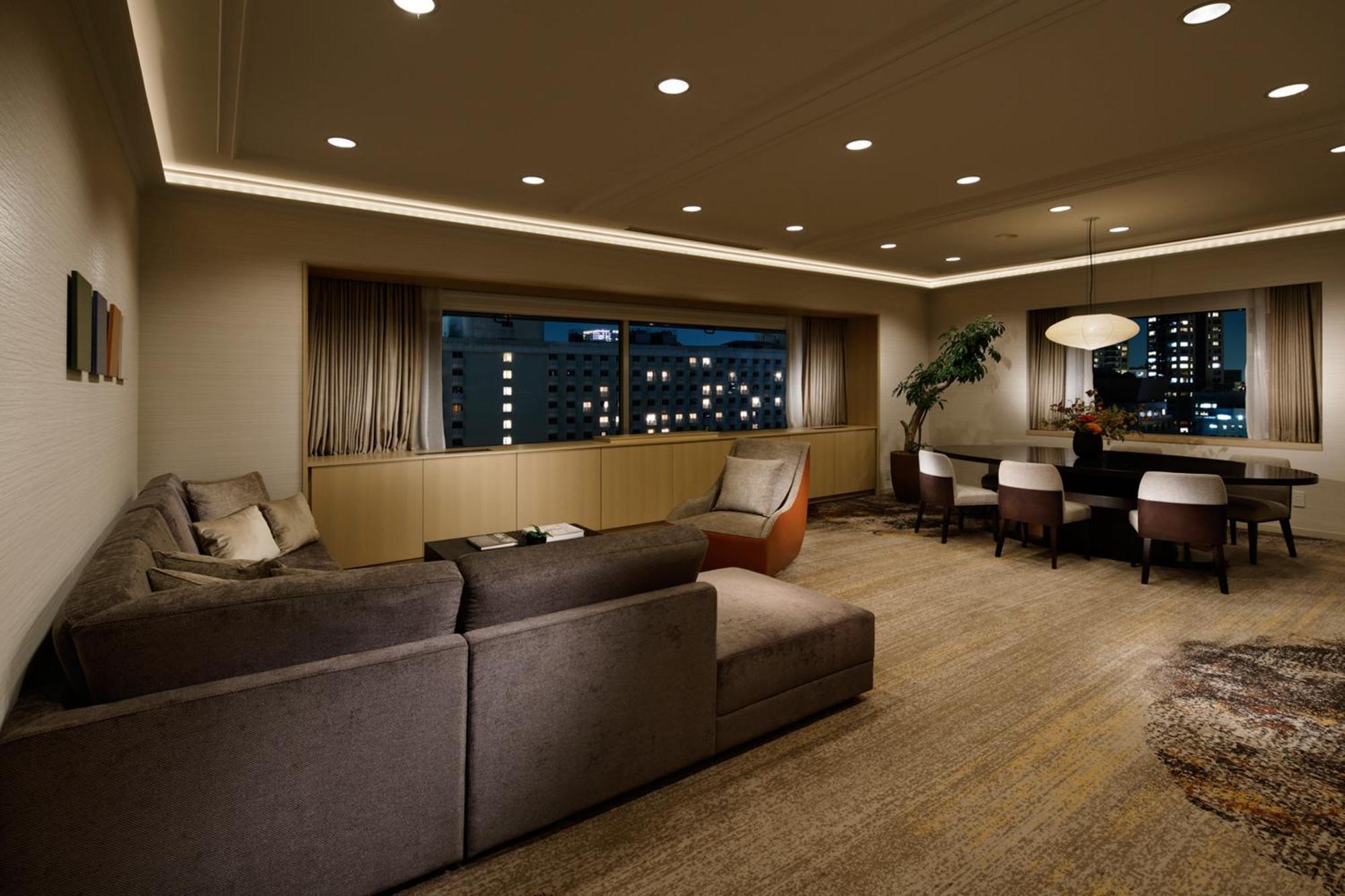 Grand Prince Hotel Takanawa Токио Экстерьер фото A living room with indirect lighting